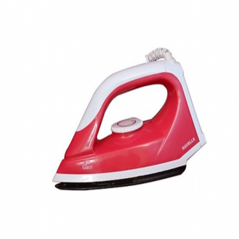 HAVELLS GLACE RUBY 750 W Dry Iron  (Red)