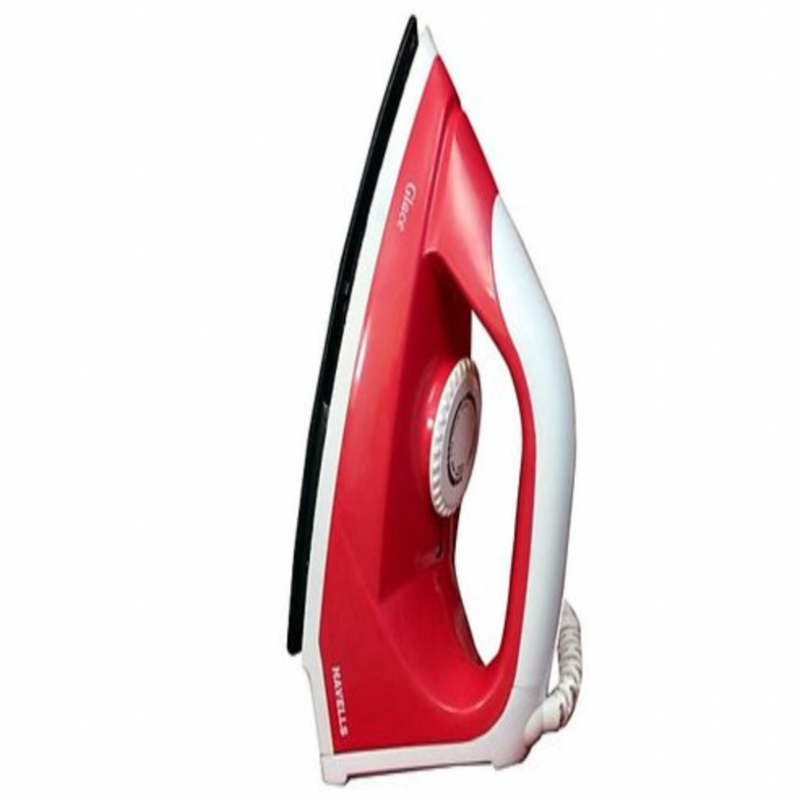 HAVELLS GLACE RUBY 750 W Dry Iron  (Red)