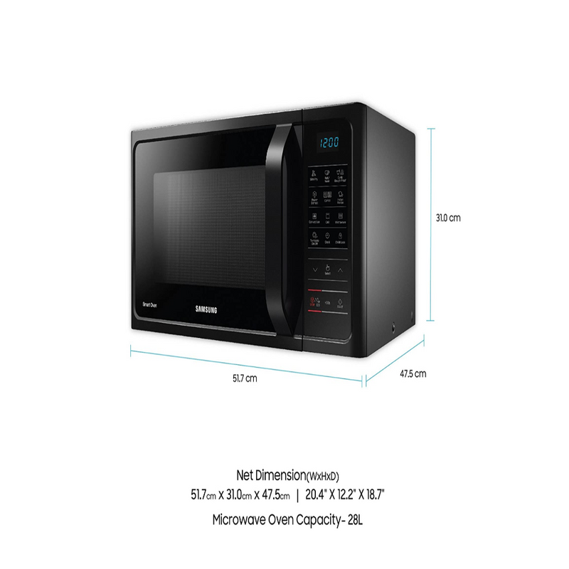 Samsung 28 L Convection Microwave Oven (MC28H5033CK, Black)