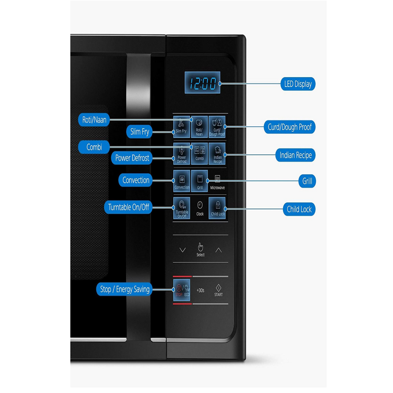 Samsung 28 L Convection Microwave Oven (MC28H5033CK, Black)