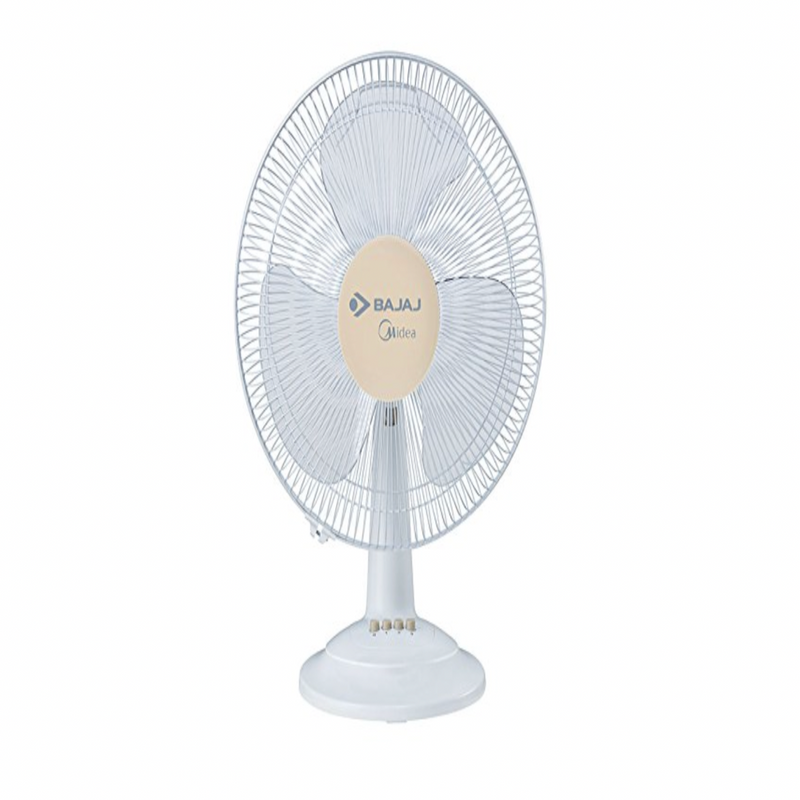 Bajaj Midea BT 07 400mm Table Fan (White)