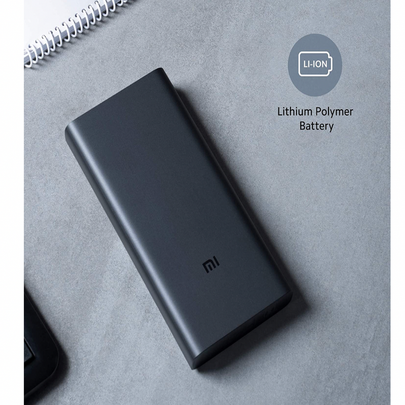 Mi Power Bank 3i 20000mAh (Sandstone Black) Triple Output and Dual Input Port | 18W Fast Charging |