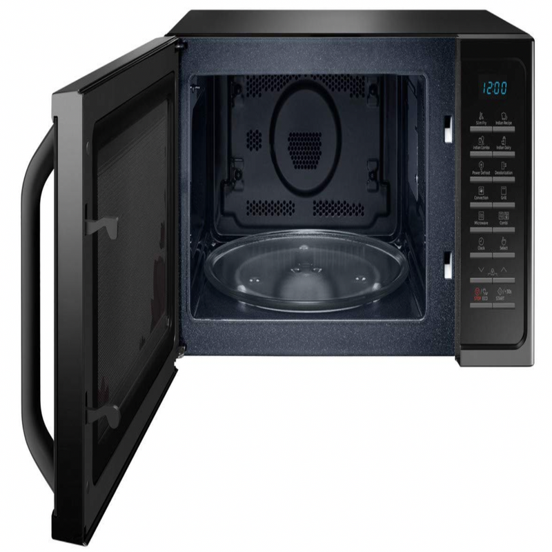 Samsung 28 L Convection Microwave Oven (MC28H5025VP/TL, Black with Magnolia Pattern, Slim)