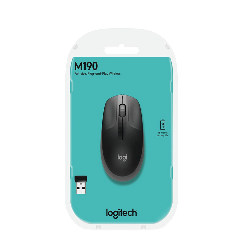 Logitech M190 Wireless Mouse black