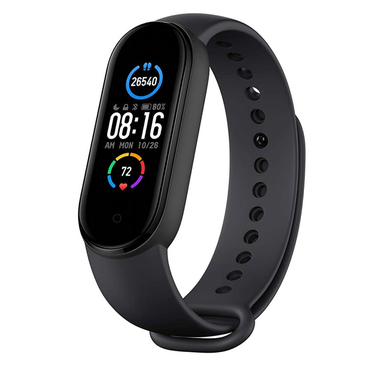 Mi Smart Band 5 – India’s No. 1 Fitness Band, 1.1-inch AMOLED Color Display, Magnetic Charging, 2 Weeks Battery Life, Personal Activity Intelligence (PAI), Women’s Health Tracking