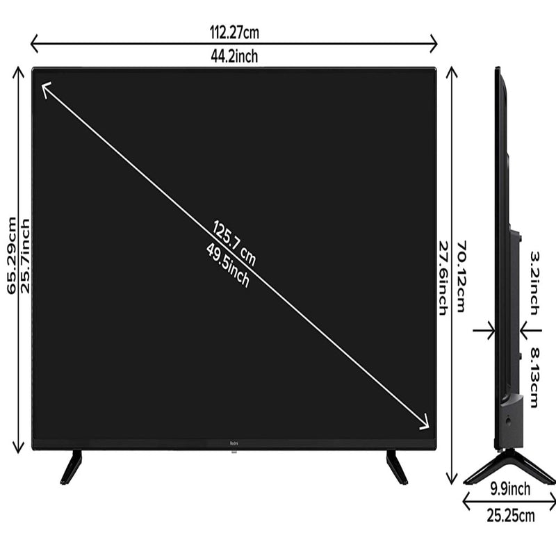 Redmi Smart TV X50 125.7 cm (50 inches) Black