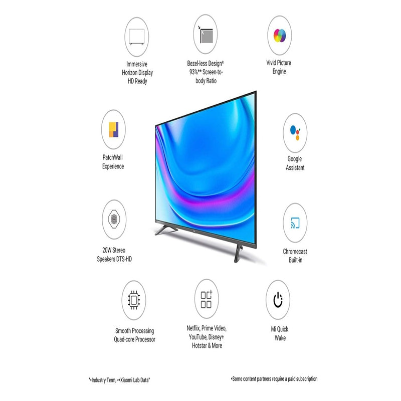 Mi 80 cm (32 inches) Horizon Edition HD Ready Android Smart LED TV 4A | L32M6-EI (Grey)