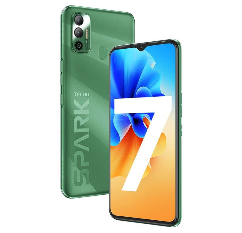 Tecno Spark 7 ( 2GB RAM, 32 GB Storage) - 6000mAh Battery|16 MP Dual Camera| 6.52” Dot Notch Display