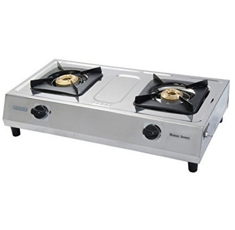 USHA Maxus GS2 002 Stainless Steel Manual Gas Stove  (2 Burners) BUYYZO