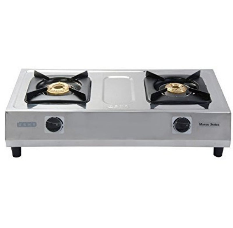 USHA Maxus GS2 002 Stainless Steel Manual Gas Stove  (2 Burners) BUYYZO