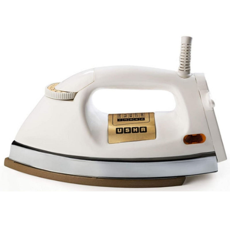 Usha EI 3710 Heavy Weight 1000-Watt Dry Iron, 1.75 Kg(White) buyyzo