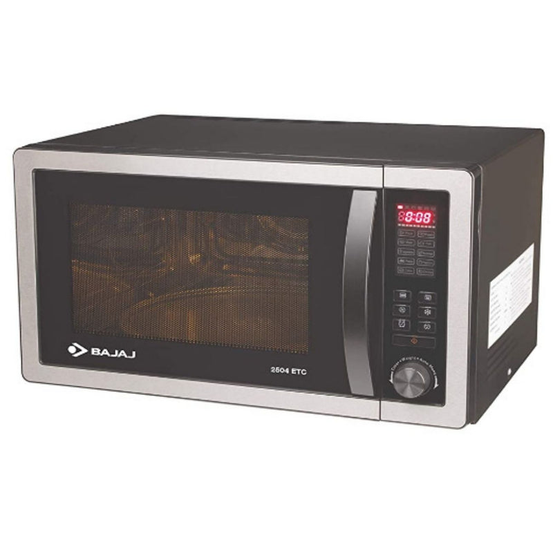 Bajaj 25 Litres Convection Microwave Oven with Jog Dial (2504 ETC, Silver Grey) buyyzo