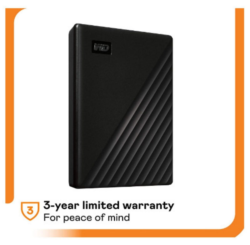 WD 2TB My Passport Portable External Hard Drive, USB 3.0, Compatible with PC, PS4 & Xbox (Black) - with Automatic Backup, 256Bit AES Hardware Encryption & Software Protection (WDBYVG0020BBK-WESN) BUYYZO