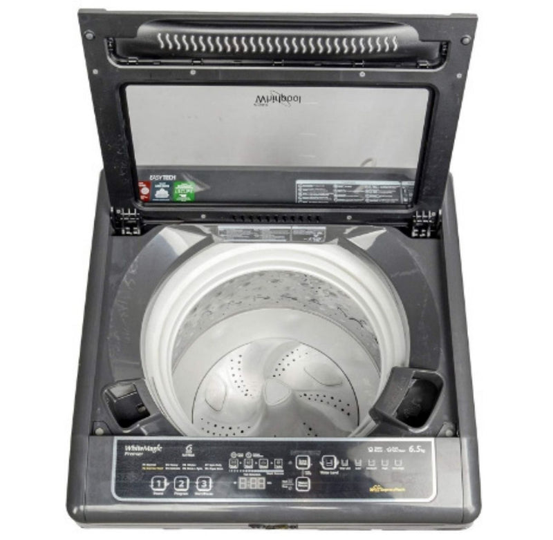 Whirlpool 6.5 kg Fully-Automatic Top Loading Washing Machine (WHITEMAGIC PREMIER 6.5 SD, Grey, Hard Water Wash) buyyzo