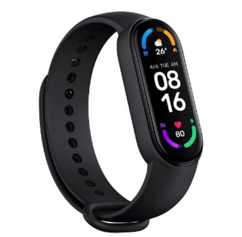 Xiaomi Mi Smart Band 6, 50% Larger 1.56" AMOLED Screen, SpO2 Tracking, Continuous HR, Stress and Sleep Monitoring, 30 Sports Modes, PAI, Women's Health, Quick Replies, 5ATM Water Resistant, Black BUYYZO