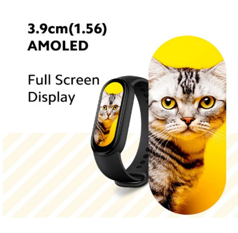 Xiaomi Mi Smart Band 6, 50% Larger 1.56" AMOLED Screen, SpO2 Tracking, Continuous HR, Stress and Sleep Monitoring, 30 Sports Modes, PAI, Women's Health, Quick Replies, 5ATM Water Resistant, Black BUYYZO