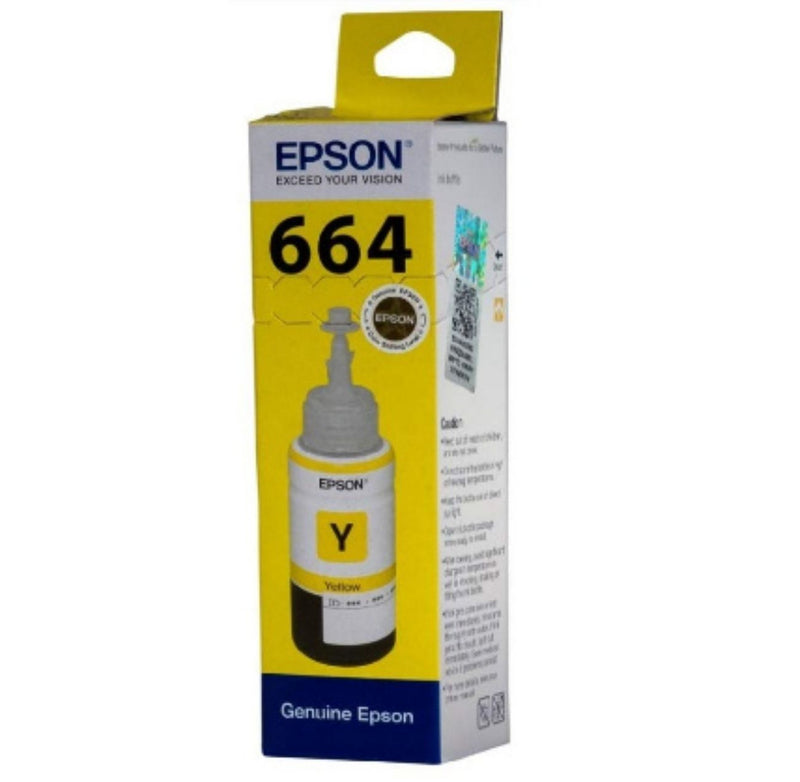 Epson 664 YL Ink Bottle (Yellow) - 70 ml