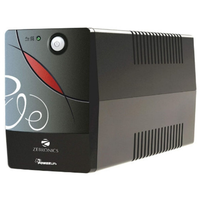 ZEBRONICS Zeb-U725 600VA UPS for Desktop/PC/Computers (not for Routers) with Automatic Voltage Regulation, Black BUYYZO