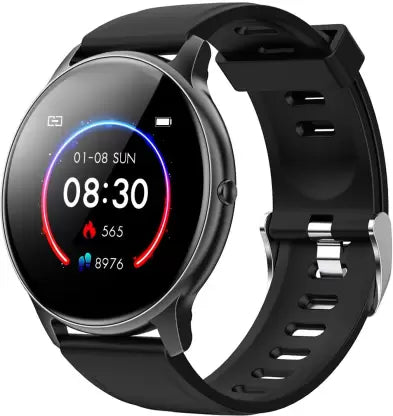 Fire-Boltt Spin 1.4 inch Large Screen Spo2 Smartwatch  (Black Strap, Free Size)