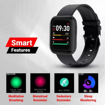 Fire-Boltt Ninja Pro Full Metal SpO2 Smartwatch  (Black Strap, Free Size)