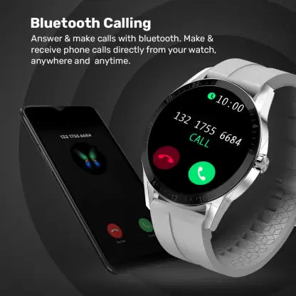 Fire-Boltt Talk Bluetooth Calling Smartwatch  (Grey Strap, 46)