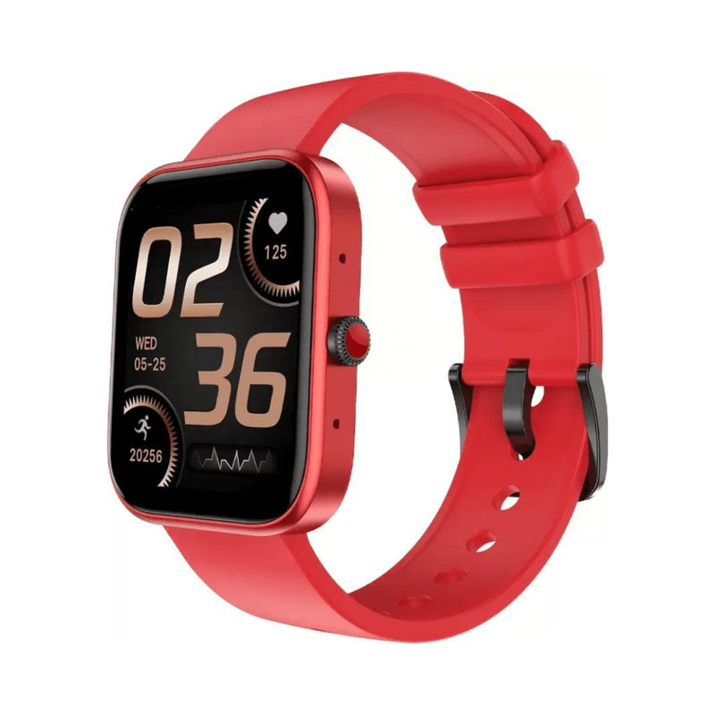 Fire-Boltt Ninja Call 2 (1.7 inch) Bluetooth Calling with 27 Sports Modes Smartwatch  (Red Strap, Free Size)