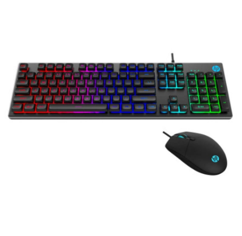 HP KM300F Wired Gaming Keyboard & Mouse Combo, Membrane Backlit, 26 Keys Anti-Ghosting, 3 LED Indicators & 3D 6K USB Mouse with 6400DPI, Six-Speed Cyclic Resolution Switching (8AA01AA) buyyzo