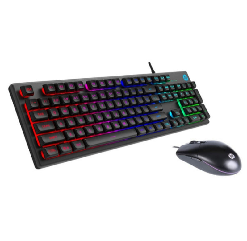 HP KM300F Wired Gaming Keyboard & Mouse Combo, Membrane Backlit, 26 Keys Anti-Ghosting, 3 LED Indicators & 3D 6K USB Mouse with 6400DPI, Six-Speed Cyclic Resolution Switching (8AA01AA) buyyzo