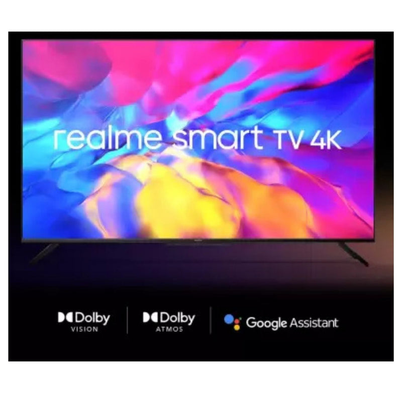 realme 108 cm (43 inch) Ultra HD (4K) LED Smart Android TV with Handsfree Voice Search and Dolby Vision & Atmos  (RMV2004) buyyzo