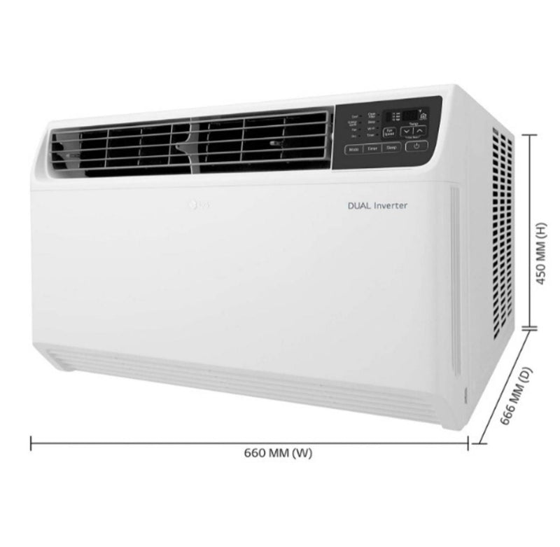 LG 1.5 Ton 5 Star Wi-Fi Inverter Window AC (Copper, 2020 Model, JW-Q18WUZA buyyzo