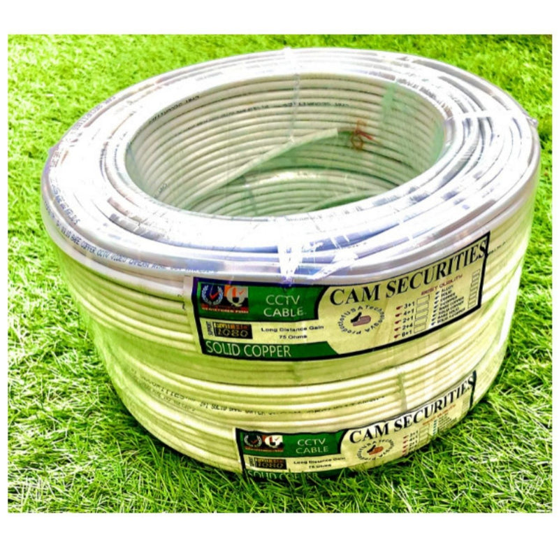 CCTV Wire Cable 3+1 Copper+Breding Alloy+mic Wire Alloy 80 METER buyyzo