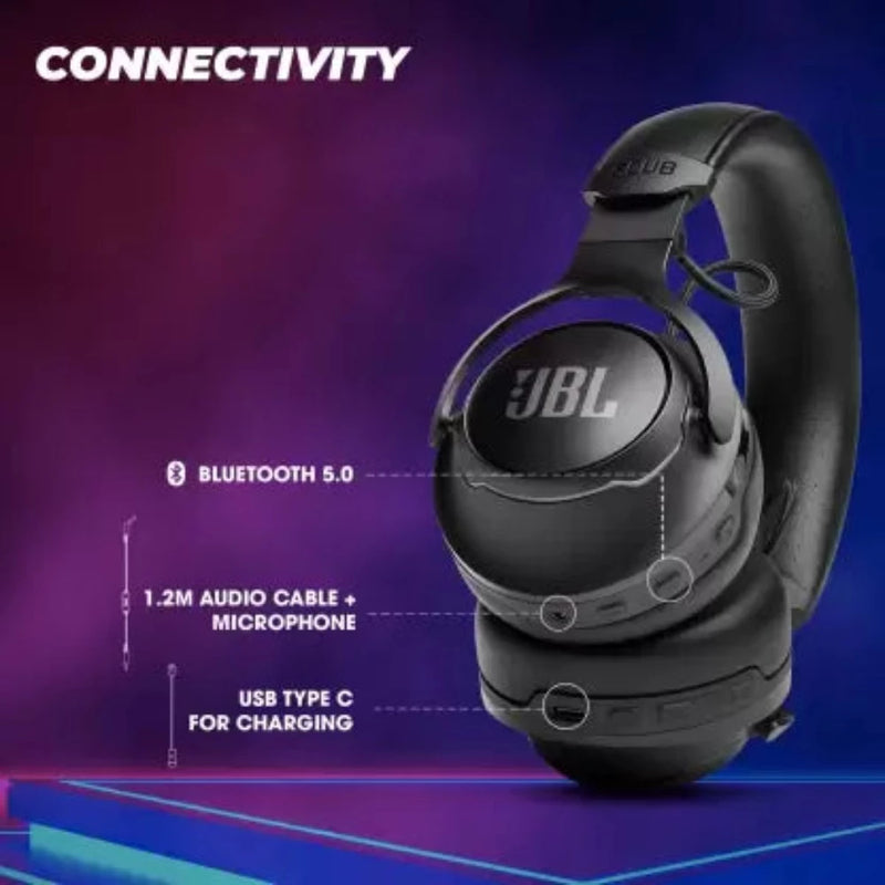 JBL CLUB 700BT Bluetooth Headset  (Black, On the Ear)