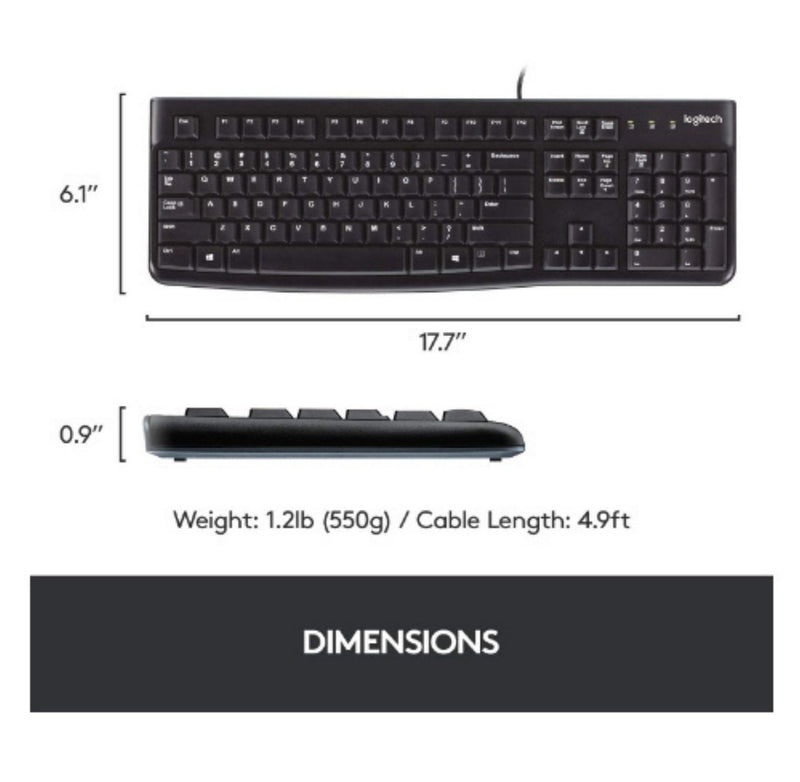 Logitech k120 usb keyboard buyyzo