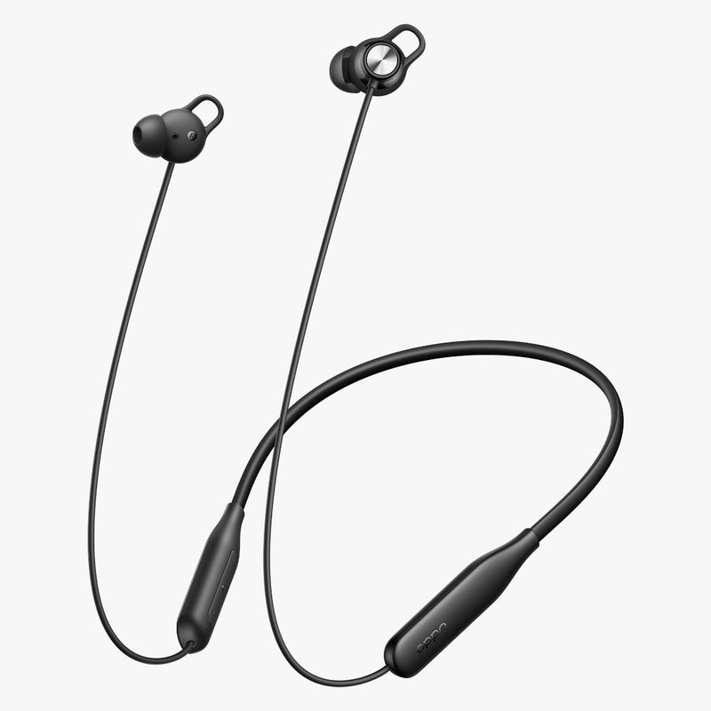 OPPO Enco M32 Bluetooth Wireless in Ear Earbuds with Mic,10 Mins Charge - 20Hrs Music Fast Charge, 28Hrs Battery Life,10mm Driver, IP55 Dust & Water Resistant (Black)