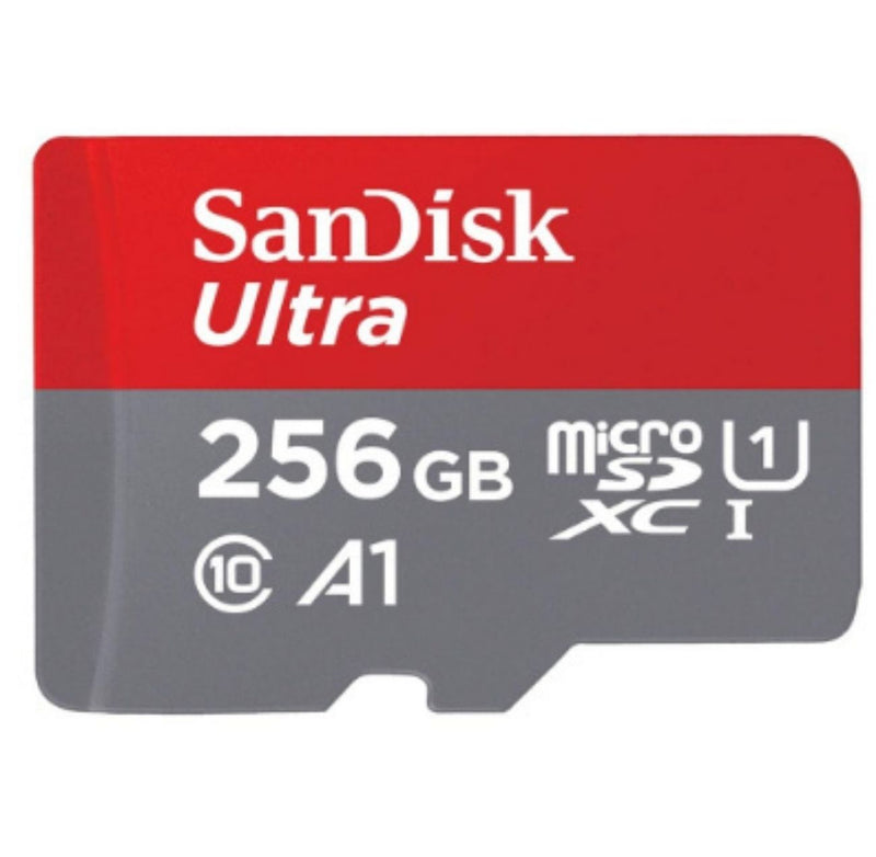 SanDisk 256GB Ultra microSDXC UHS-I Memory Card with Adapter - 120MB/s, C10, U1, Full HD, A1, Micro SD Card - SDSQUA4-256G-GN6MA buyyzo