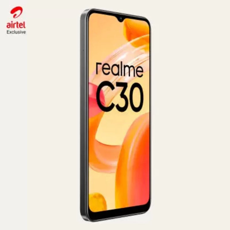 Realme C30 - Locked with Airtel Prepaid (Lake Blue/Bamboo Green/Denim Black 32 GB)  (2/3GB RAM)