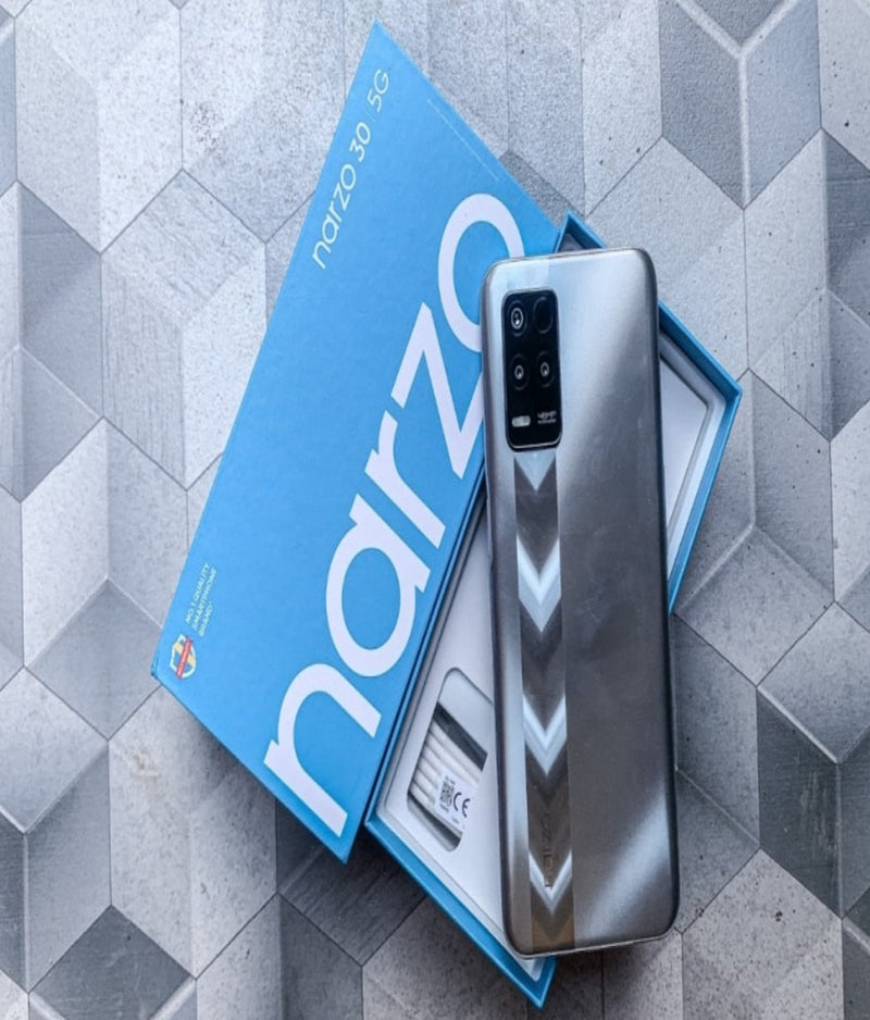 realme narzo 30 (Racing Blue, 4GB RAM, 64GB Storage)