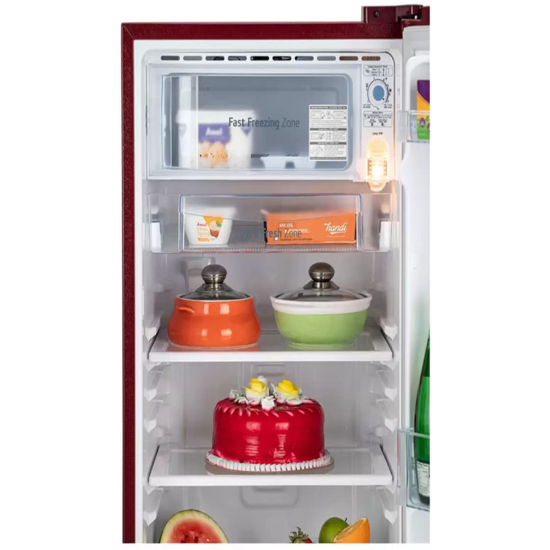 LG 190 L Direct Cool Single Door 1 Star Refrigerator  (RED, GL-B199RPRB)