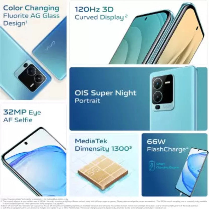 vivo V25 Pro 5G (Sailing Blue, 128 GB)  (8 GB RAM)