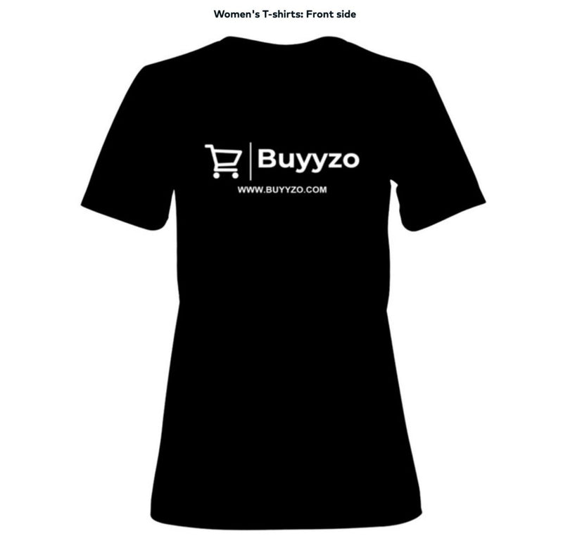 women's cotton t-shirt buyyzo black