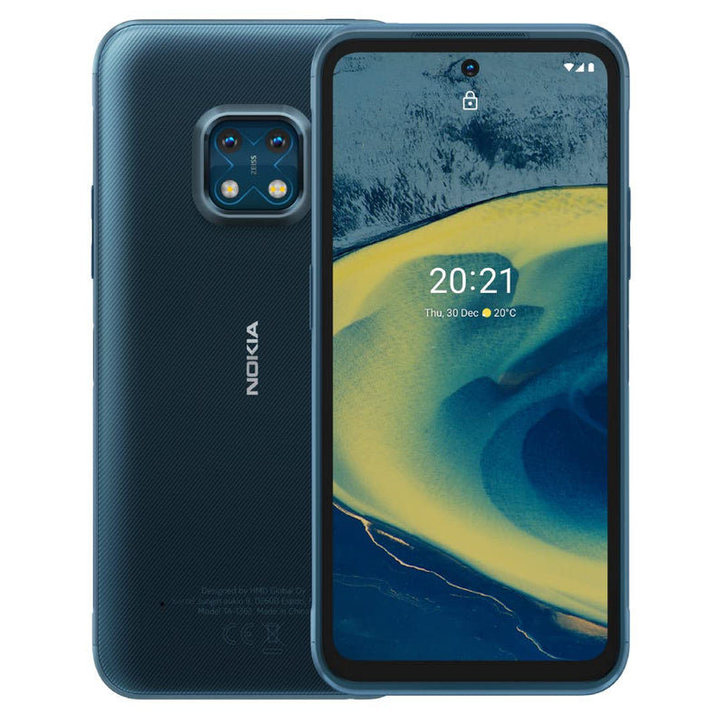 Nokia XR20 5G, IP68 & Military-Grade casing, Corning Gorilla Glass Victus, 6GB RAM/128GB Storage, Blue