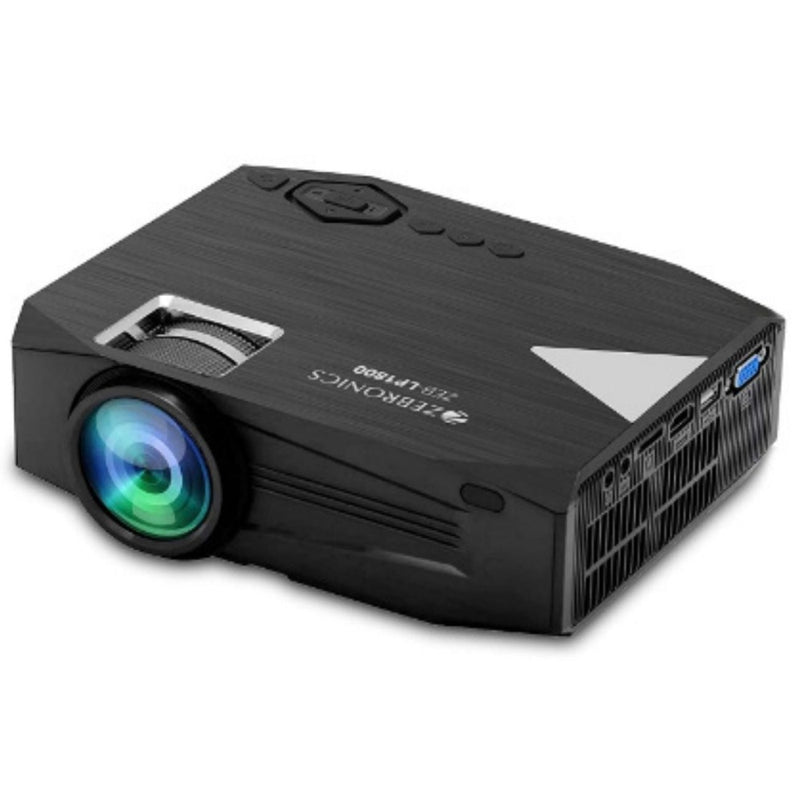 ZEBRONICS ZEB-LP1800 Home Theatre Projector with Built in Speaker, HDMI, VGA, USB, AV in, mSD Slot, AUX Out, 1080p Support and Remote Control buyyzo